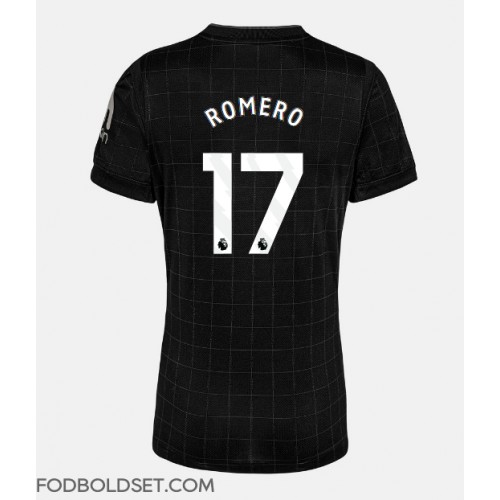 Tottenham Hotspur Cristian Romero #17 Udebanetrøje Dame 2025-26 Kortærmet
